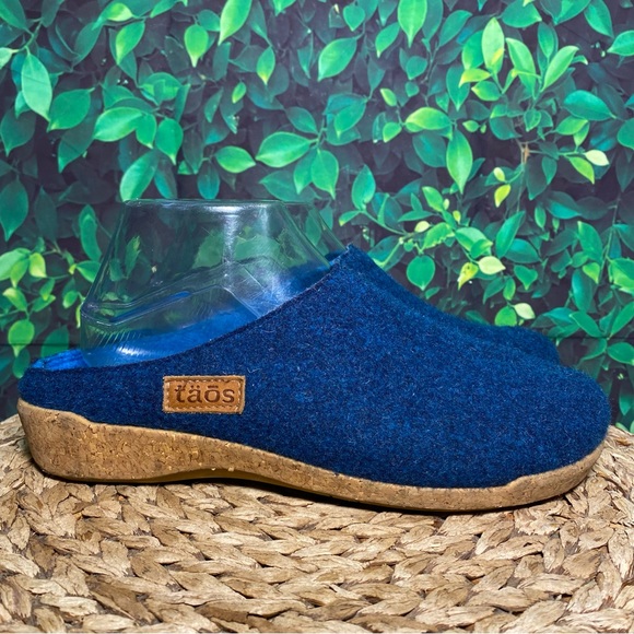 Taos Footwear Shoes Taos Wool Mule Blue Slippers Poshmark
